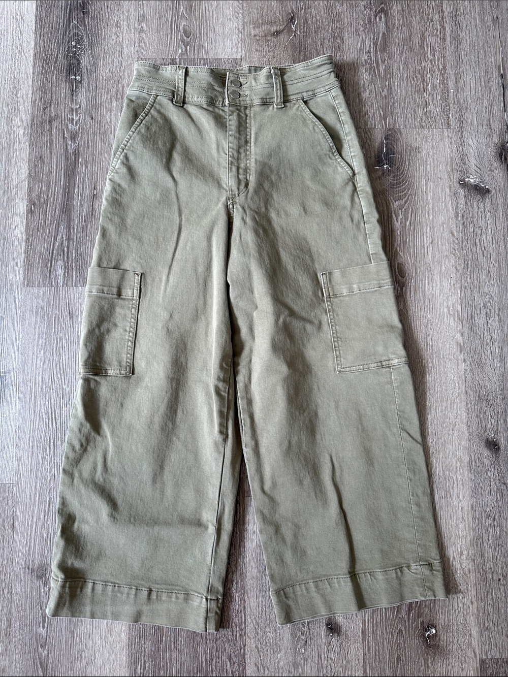 Joe's Jeans The Milla Utility Crop Pants Wide Leg Cargo Cropped, sz 27 - Picture 2 of 7